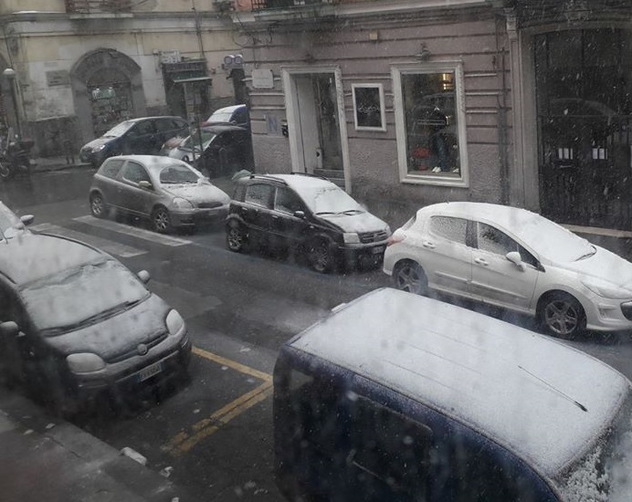 foto napoli neve