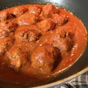 Polpette al sugo cottura