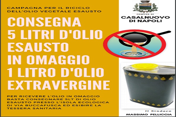 iniziativa "Olio per olio"