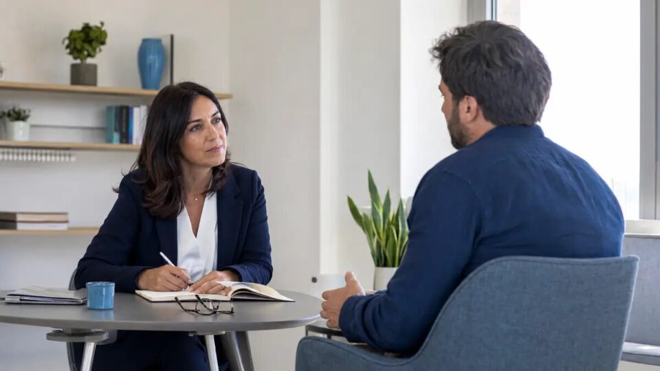 Incontro tra mental coach e cliente in Campania